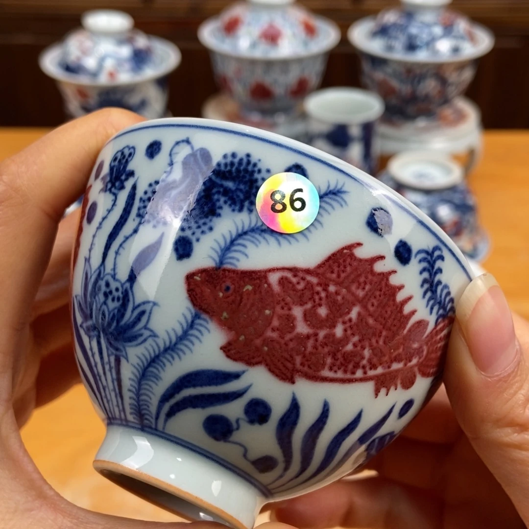 手绘现代茶具非古董