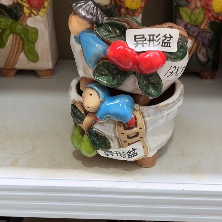 紫砂花盆粗陶材质多肉花盆