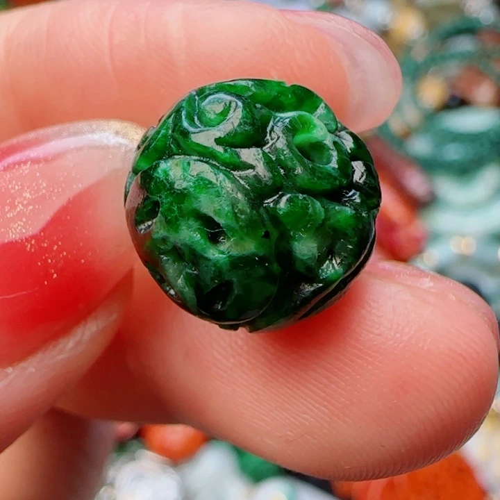 翡翠颈饰未镶嵌天然A货41