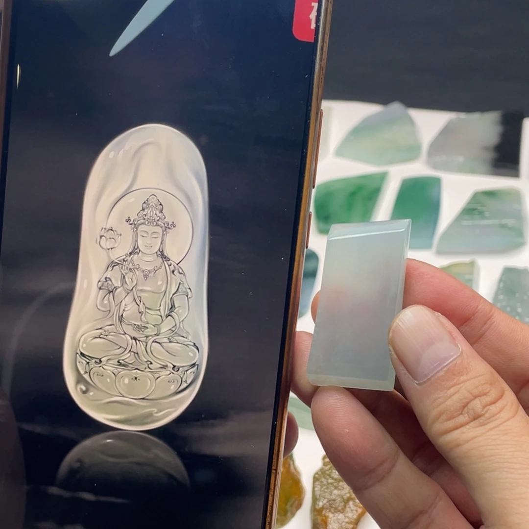 定制翡翠未镶嵌观音包工