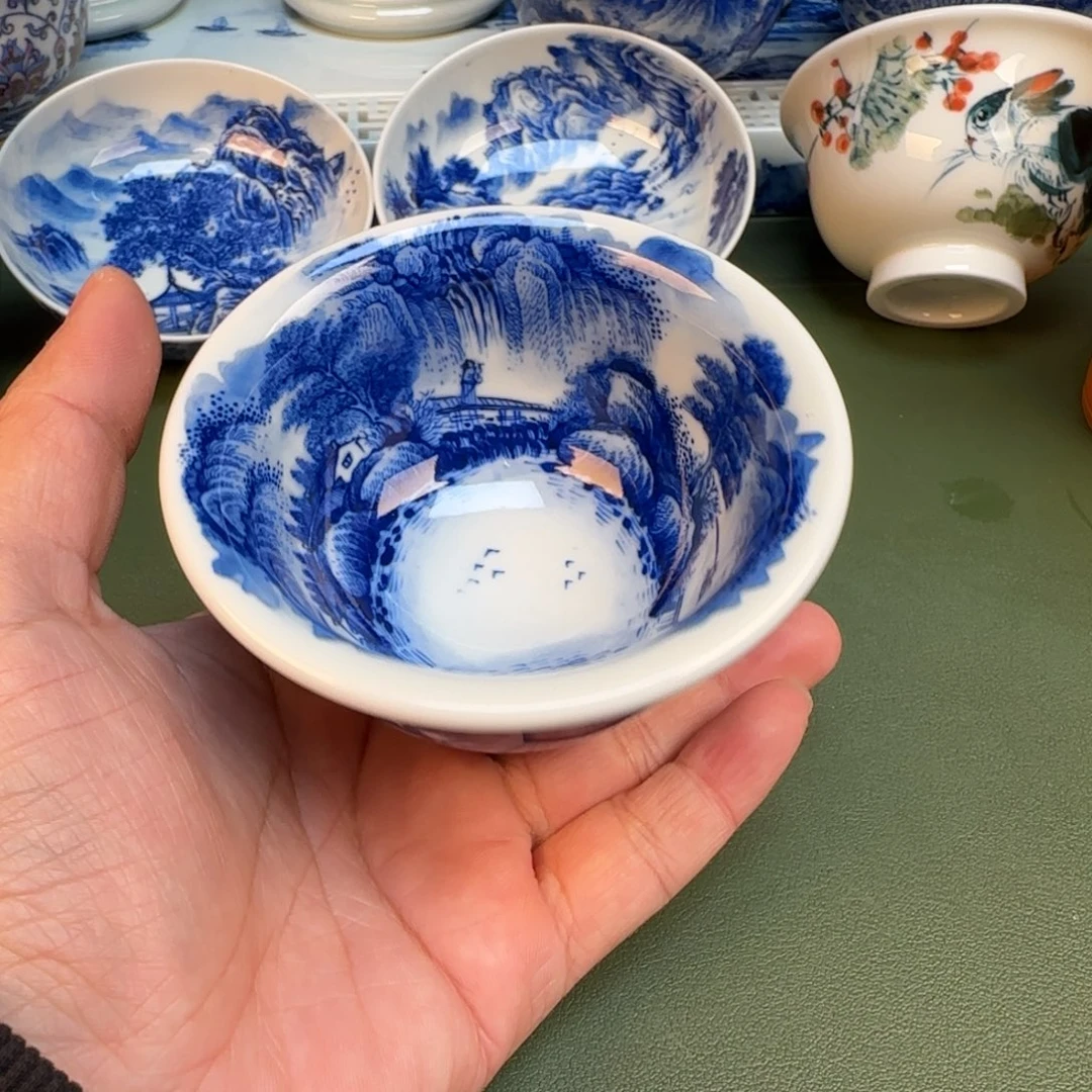 纯手工纯手绘茶具石头5