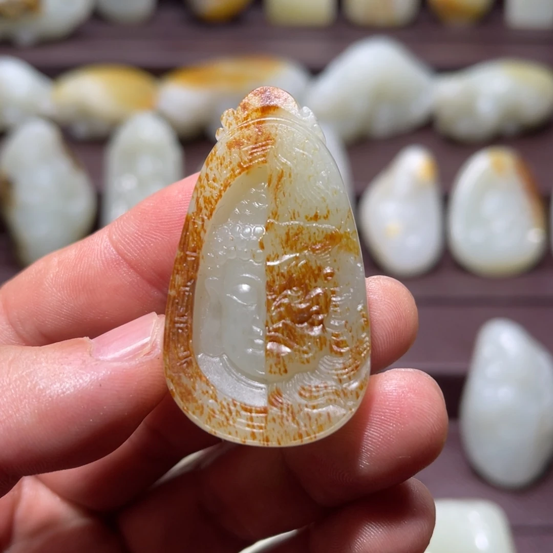 和田玉未镶嵌颈饰