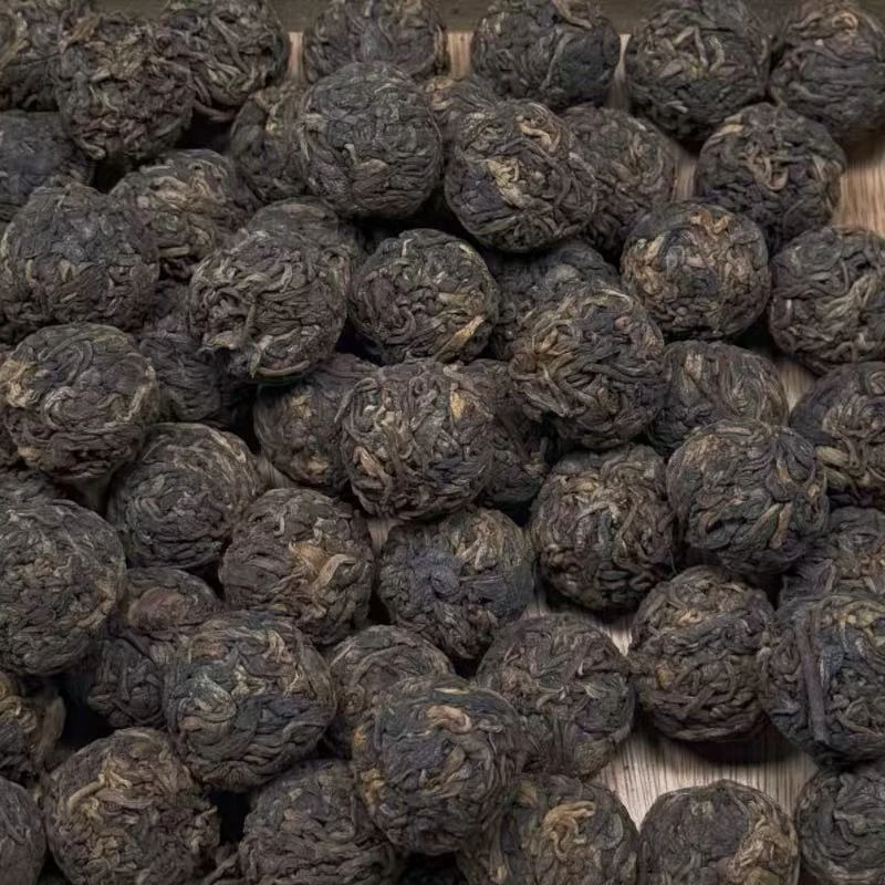 2019云南普洱景迈古树熟茶龙珠