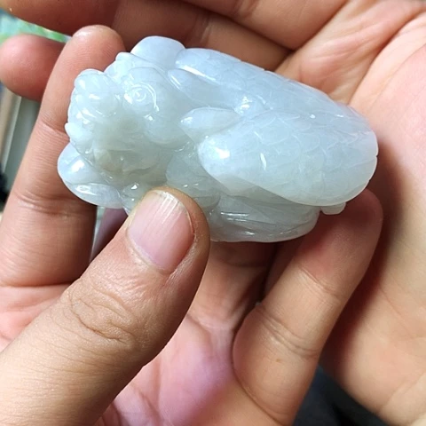 颈饰未镶嵌翡翠福豆豆珠宝翡翠颈饰