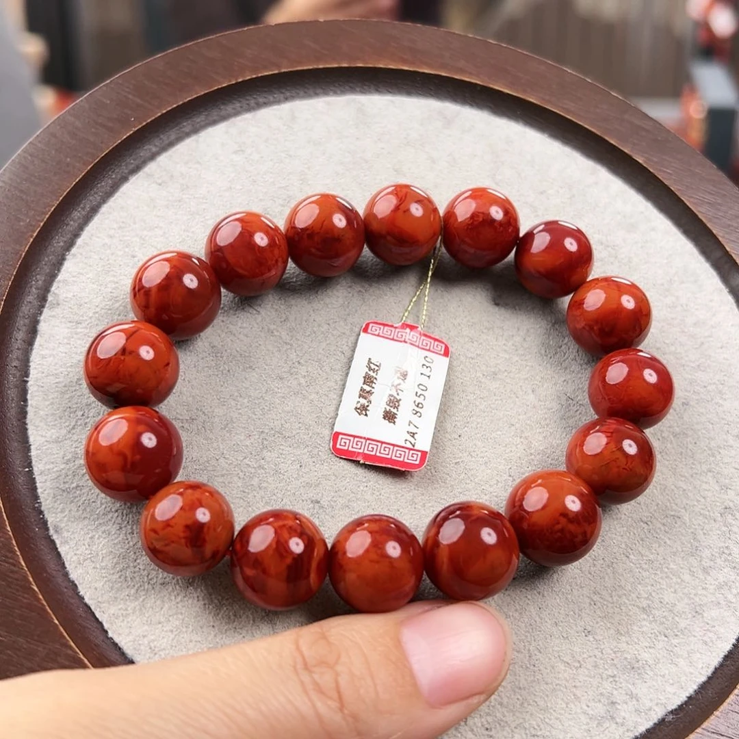 南红玛瑙手串未镶嵌