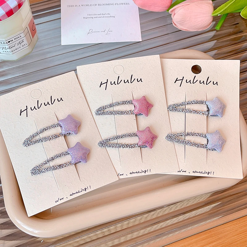 蕊朵夹子女紫色公主风发饰发卡甜美2024年秋季简约蝴蝶结