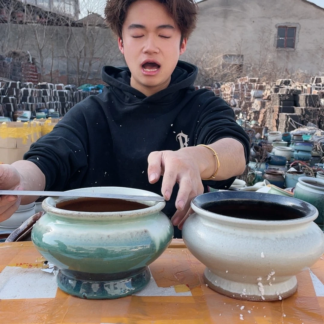 红陶宜兴紫砂花盆