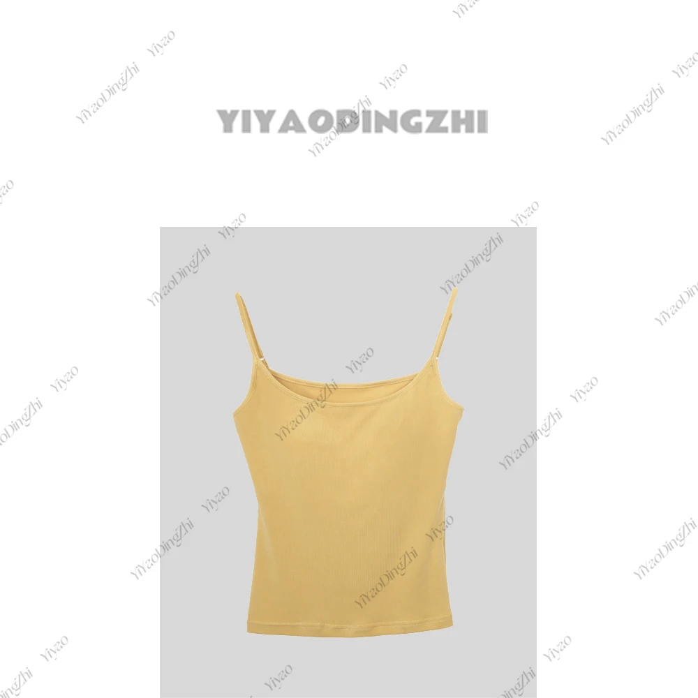 【亦瑶定制】夏款时尚百搭女士免文胸一体式内衣吊带背心5CTDD8642