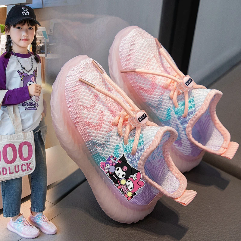 春夏季软底防滑儿童飞织鞋女童椰子鞋透气网面网鞋男童鞋休闲鞋