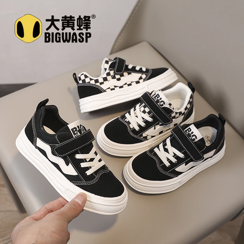 大黄蜂儿童帆布鞋休闲百搭男女童校园2025秋季新款儿童鞋子帆布鞋