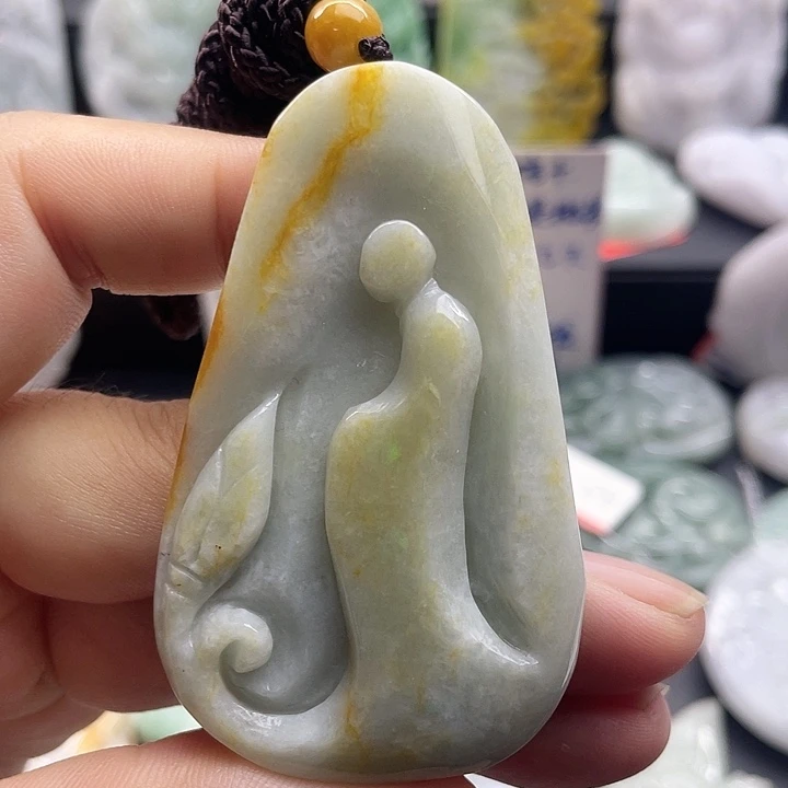 翡翠未镶嵌颈饰天然翡翠