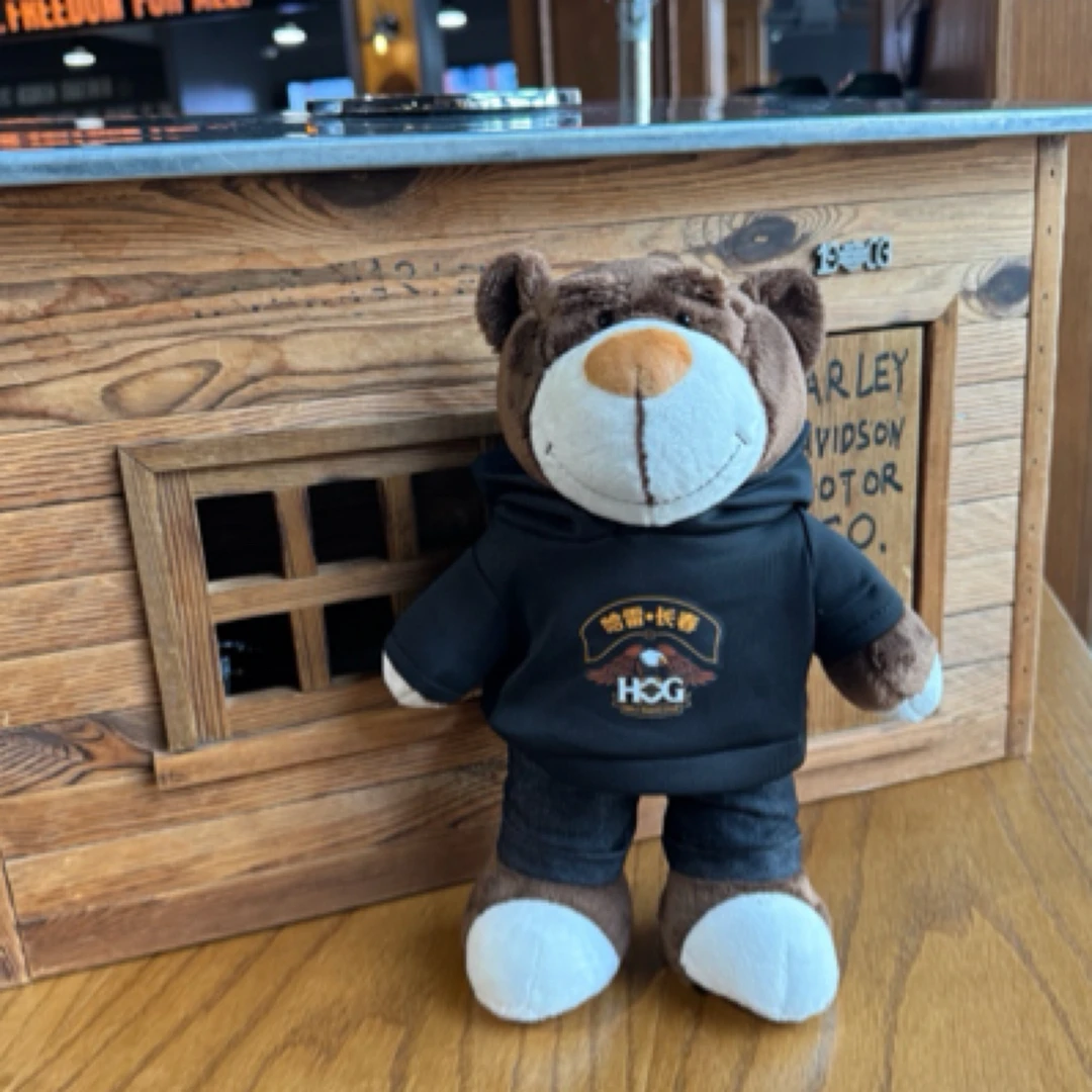 哈雷可爱小熊玩偶