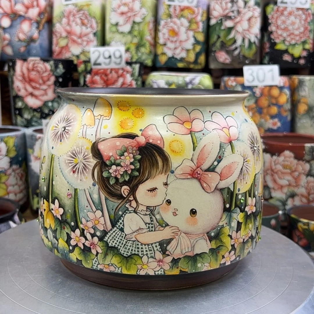 景德镇陶瓷花盆景德镇陶瓷花盆