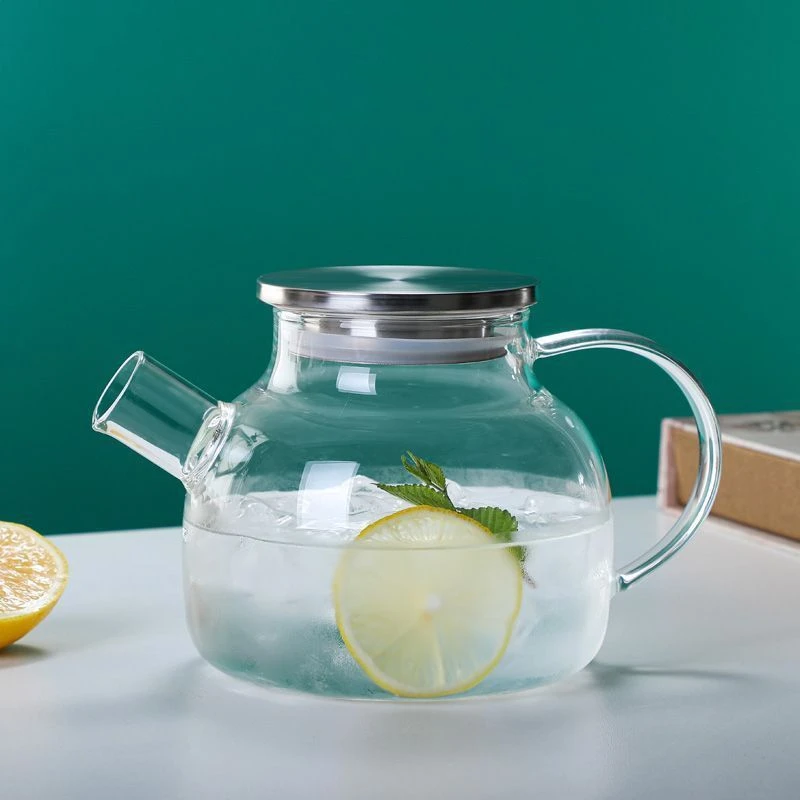 加厚耐热玻璃凉白开水壶耐高温茶壶果汁防爆大容量透明家用套装