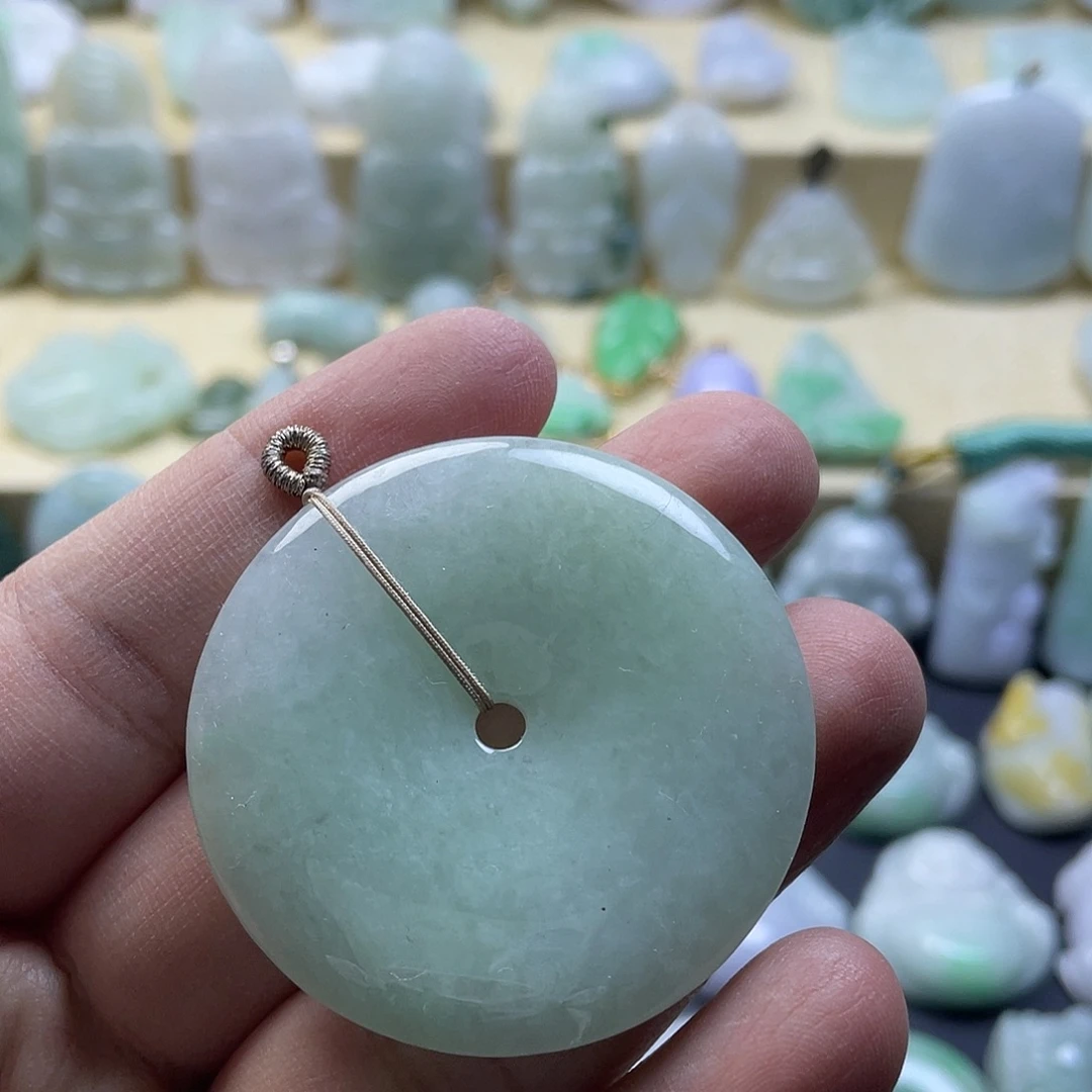 翡翠未镶嵌颈饰纯天然翡翠
