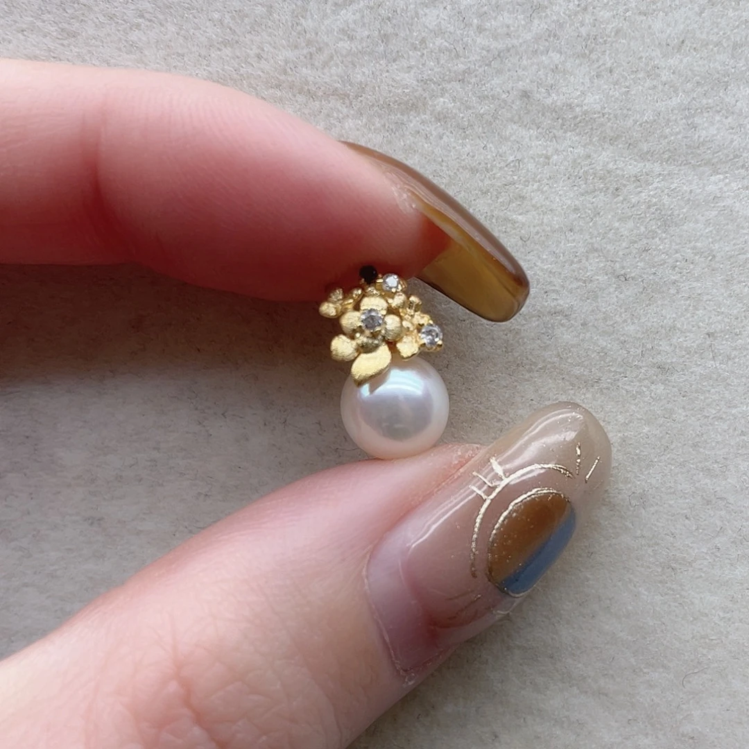 银S925镶嵌海水珍珠吊坠24