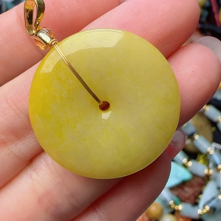 翡翠颈饰未镶嵌天然A货3988