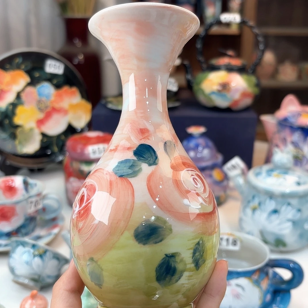 景德镇手绘高温釉下彩陶瓷茶具