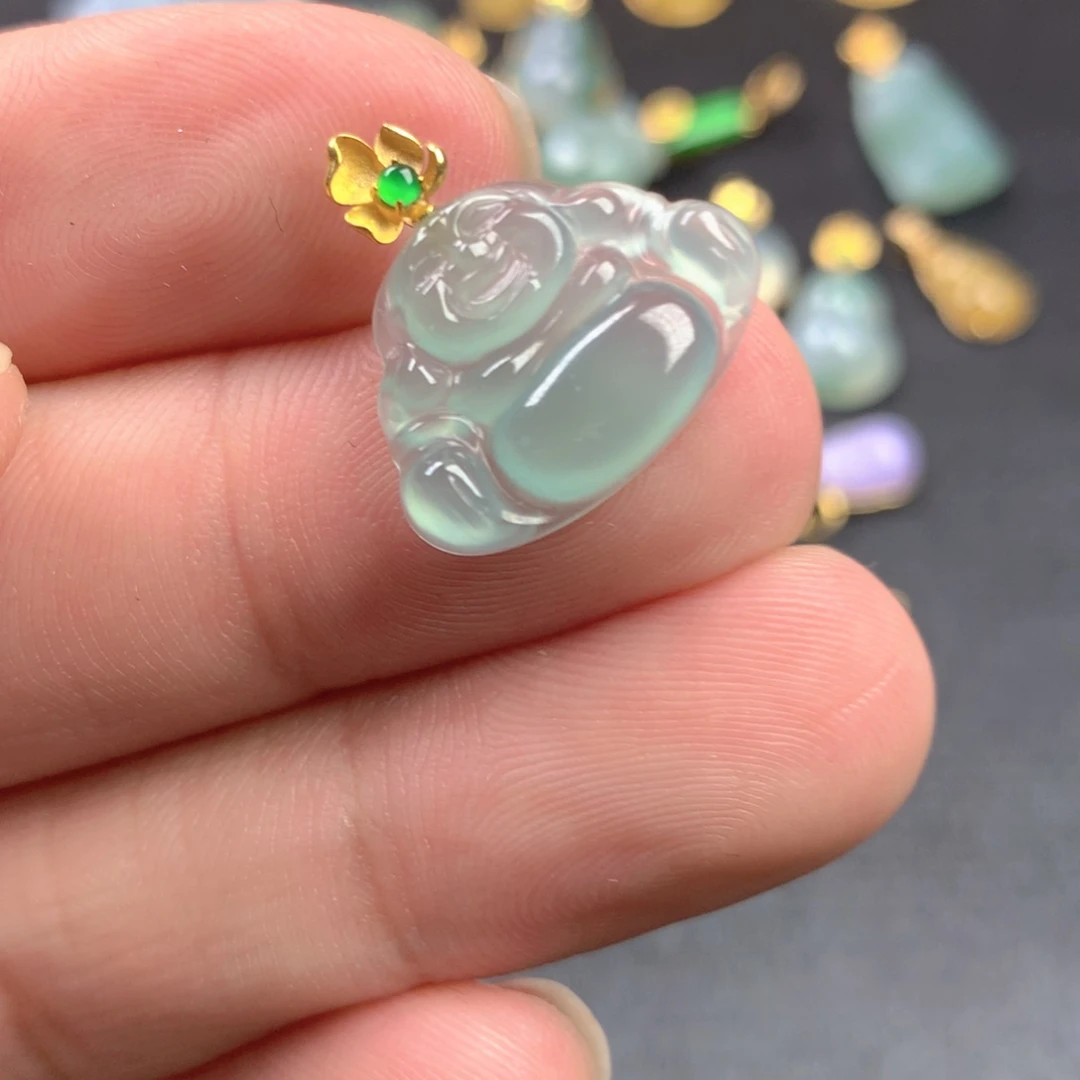 【闪购商品】颈饰18K金镶嵌翡翠翡翠