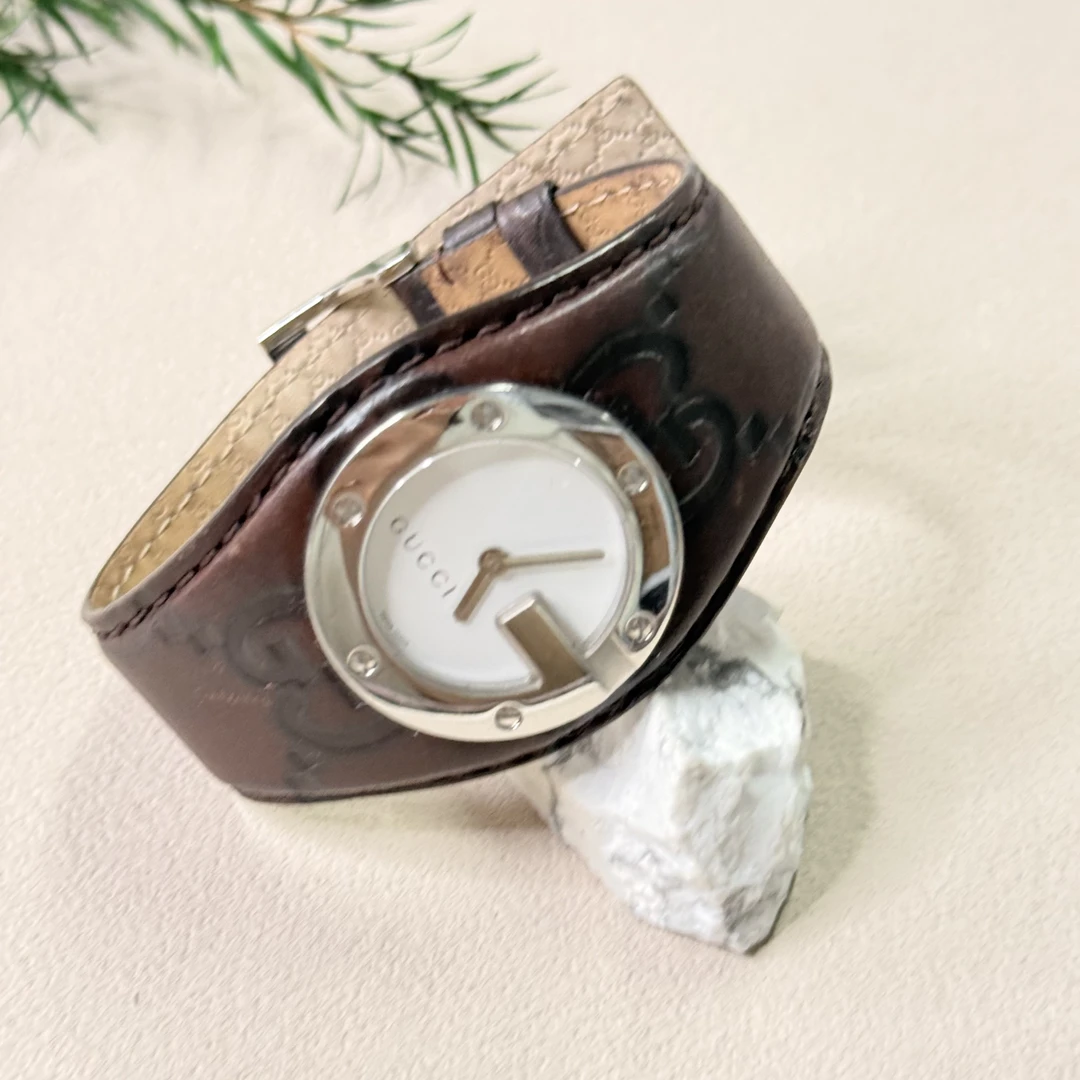 90新 GUCCI/古驰 【六六中古】孤品复古手表gm0876表盘31手围18