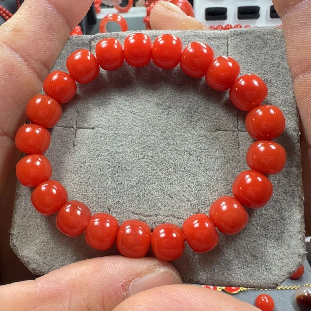 南红玛瑙未镶嵌单圈老型10