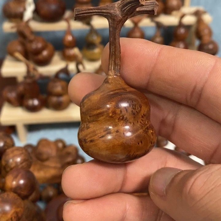木麻梨疙瘩手工雕刻葫芦