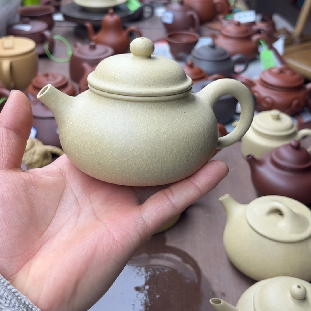 紫砂茶壶本绿容天230左右