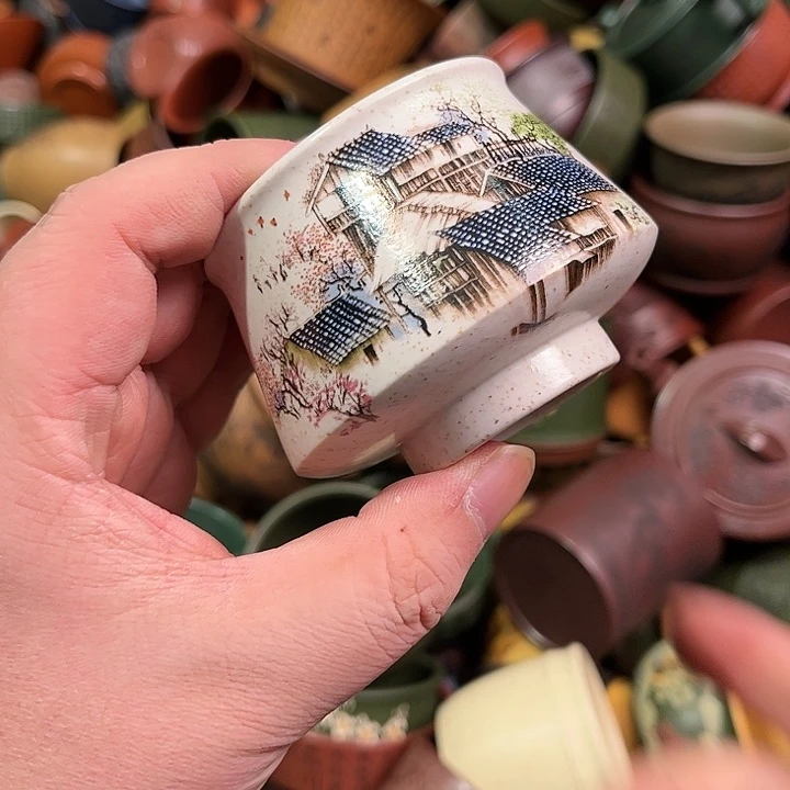 紫砂茶杯全手工紫砂主人杯