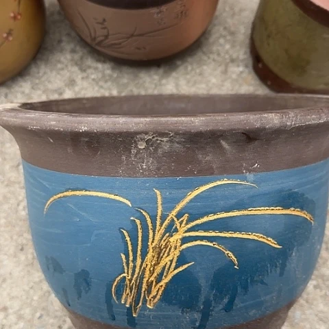 紫砂宜兴紫砂花盆13