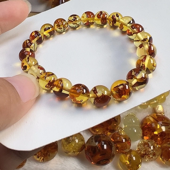 琥珀（花珀）未镶嵌项圈