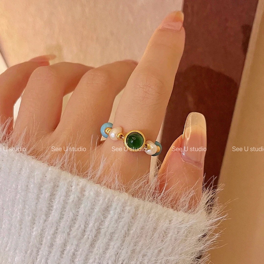 铜合金戒指 时尚百搭小众【松松】戒指