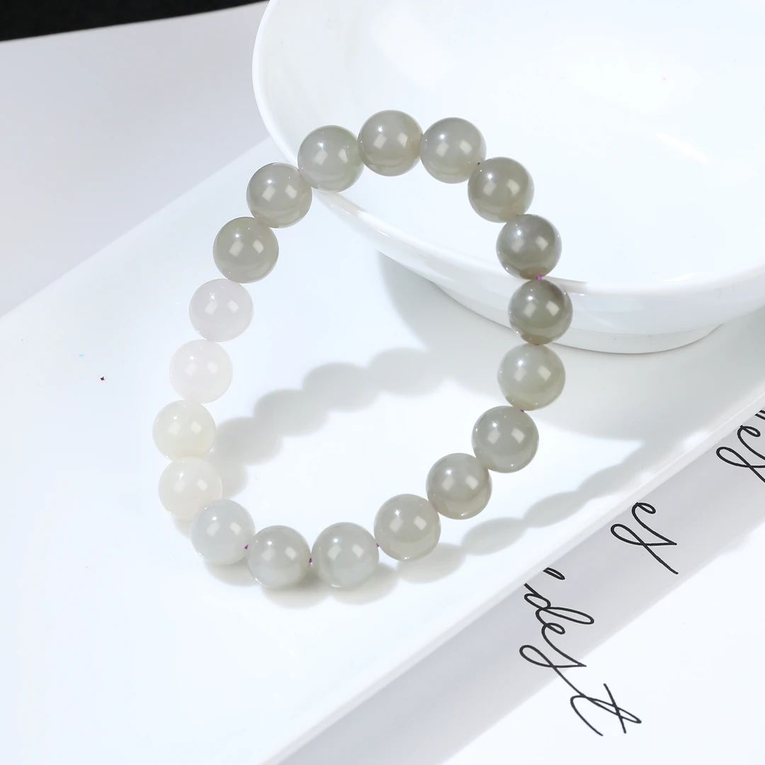 HW【麦子家族618大促】天然和田玉手串卡9-10渐变玉手串SC580-3