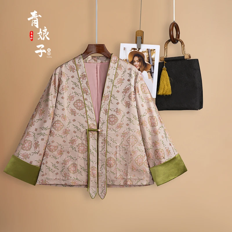 青娘子宋锦（沁柔）新中式国风时尚气质百搭宽松汉服开衫60291