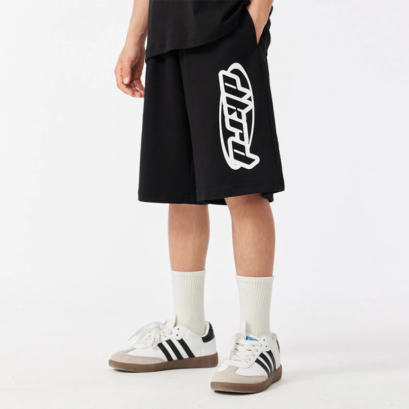 清！【NO退NO】吉米妈童装复古街头运动短裤宽松五分裤D241C924-2