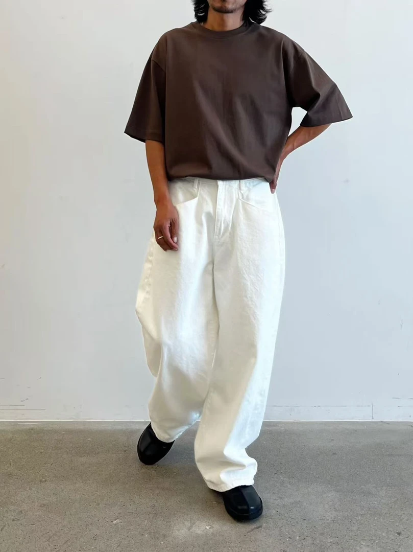 Korean Uncle#韩国正品#「垂感显瘦」百搭高级感水洗牛仔裤