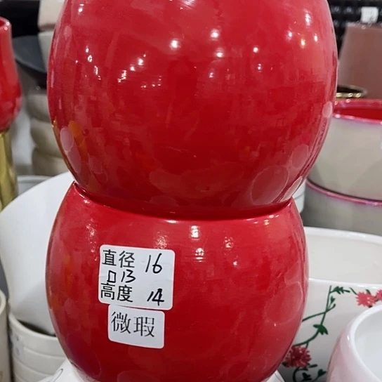 多肉绿植陶瓷花盆9.9包邮，有孔
