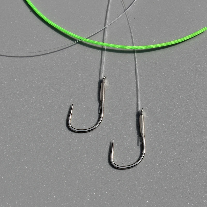 10付鲢关东无结子线双钩成品鱼钩绑好无刺大物鱼钩花鲢白鲢鲢鳙