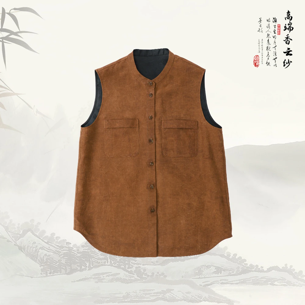 品牌新款圆领无袖气质休闲高级感上衣529463