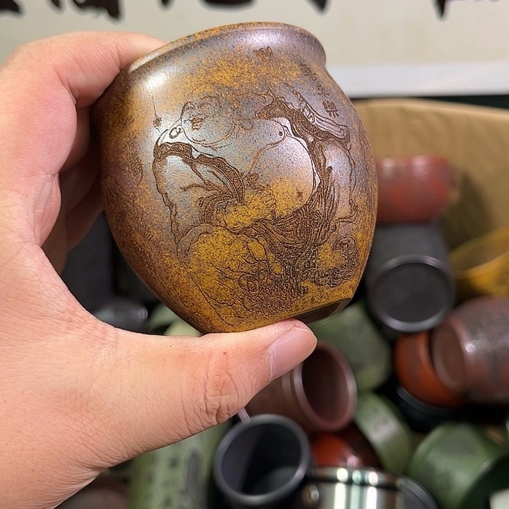 茶杯紫砂全手工紫砂主人杯