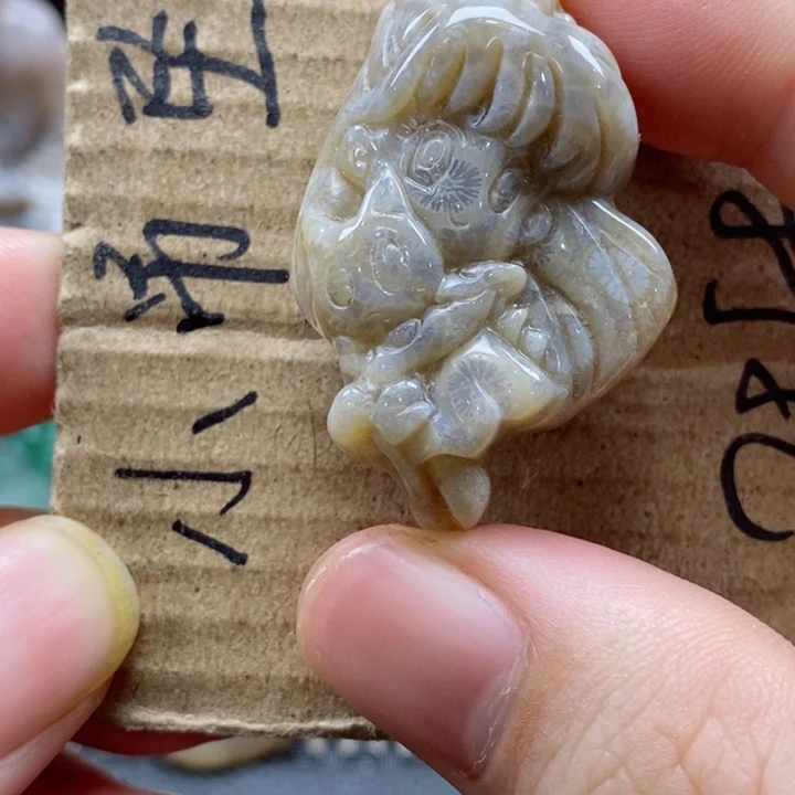 硅化珊瑚（珊瑚玉）颈饰未镶嵌