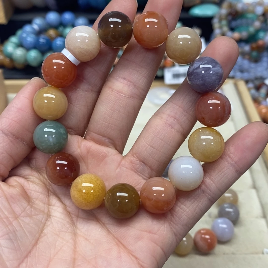 硅化珊瑚（珊瑚玉）手链未镶嵌周*?174