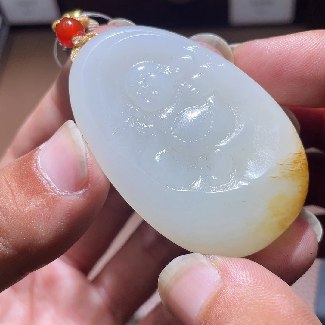 和田玉未镶嵌颈饰d2