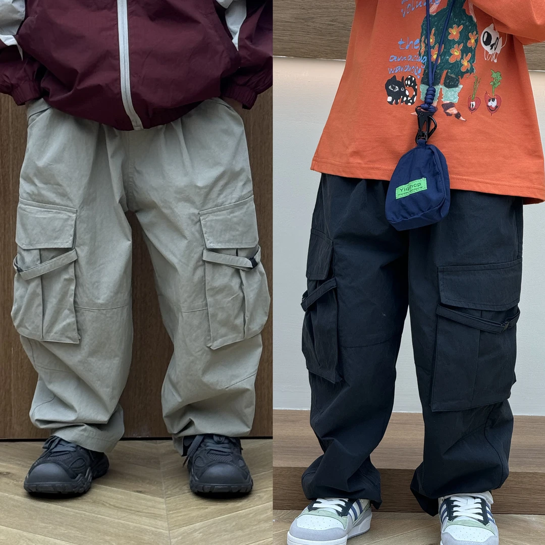 vilimama2025春款侧边卡扣休闲潮酷工装裤65179儿童