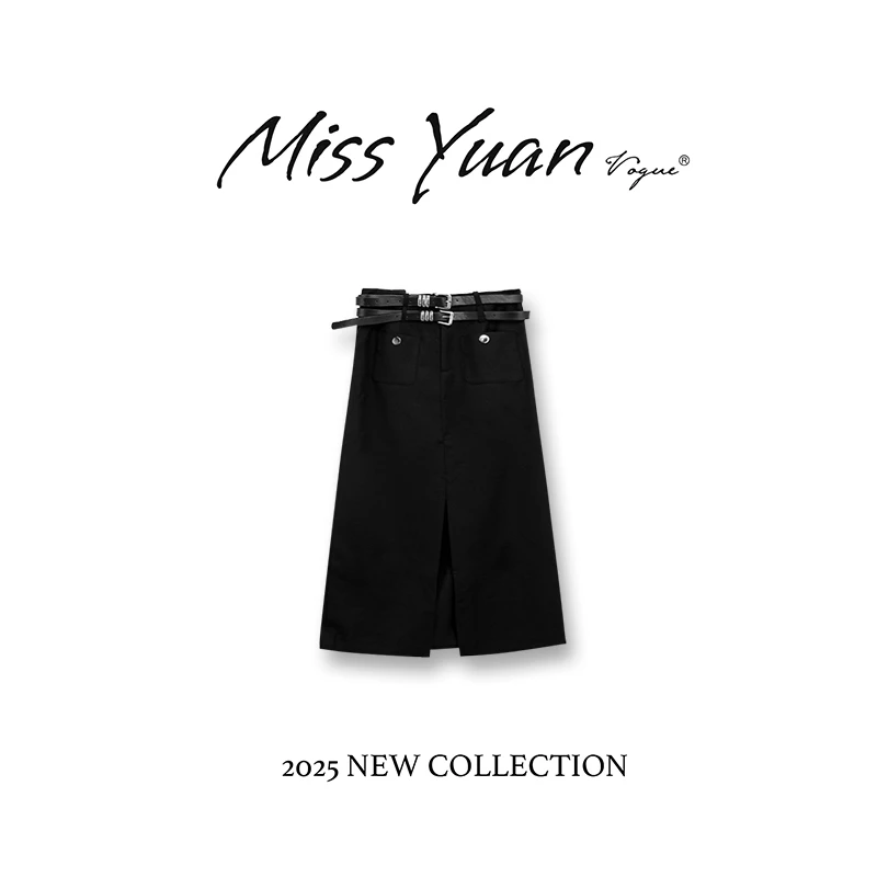 M.Y媛总 2025早春休闲半身裙女时尚洋气通勤中长款裙子1LY1611