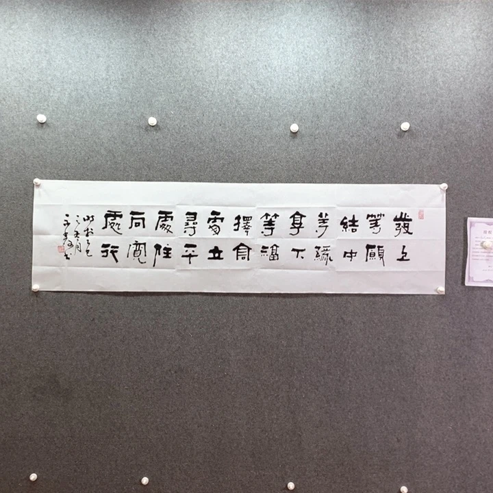 书法书法作品多次参加