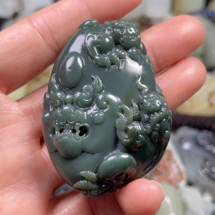 和田玉未镶嵌挂件