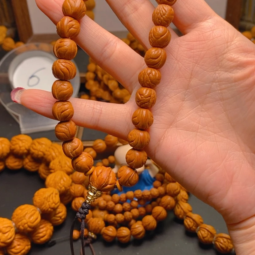 【闪购商品】桃核手串闲**个龙文桃核