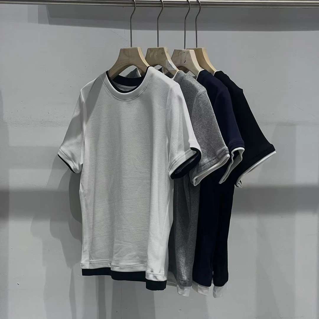 【ATAYI】2025早春新款显瘦百搭休闲简约纯色圆领修身T恤59152#