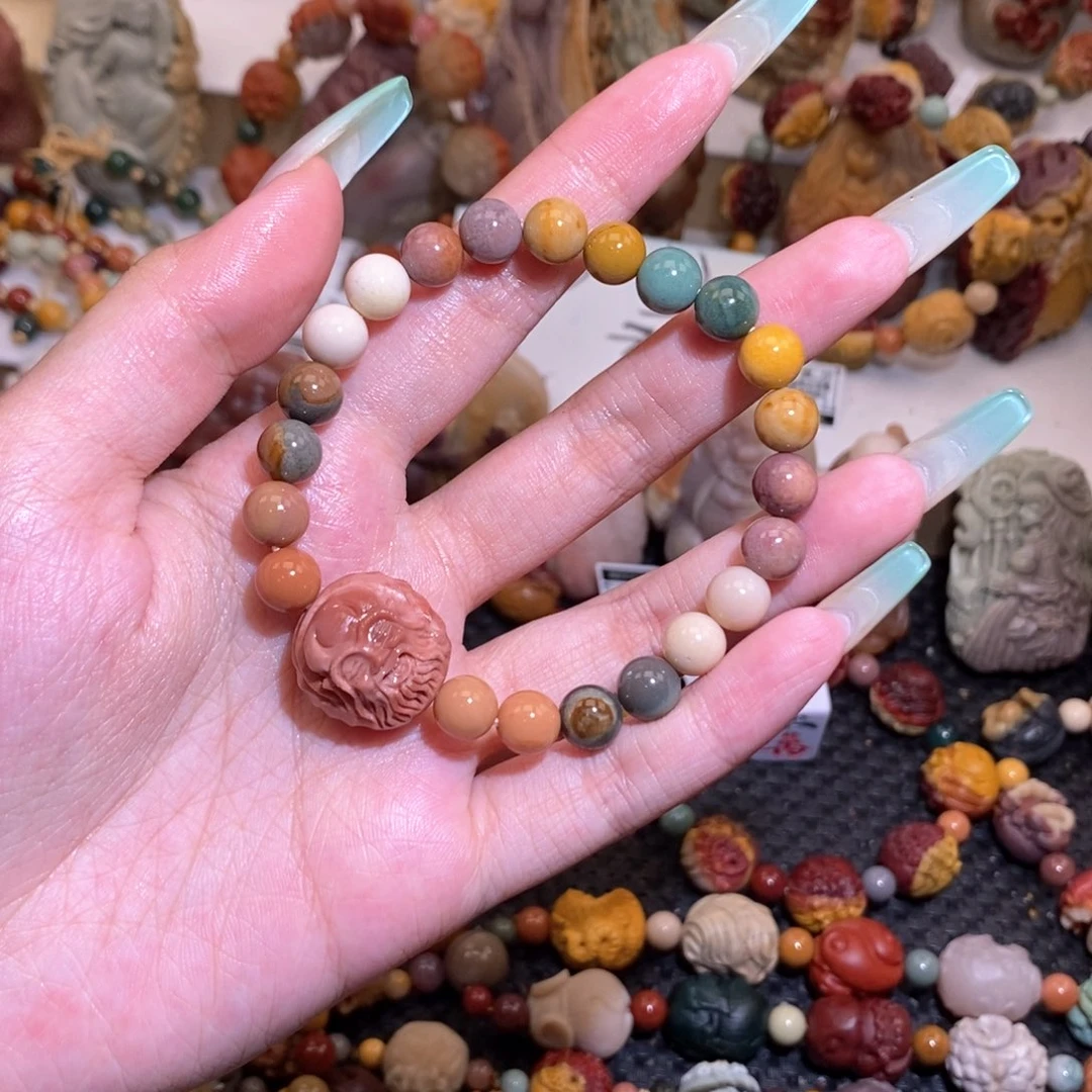 未镶嵌手链石英质玉（阿拉善玉）