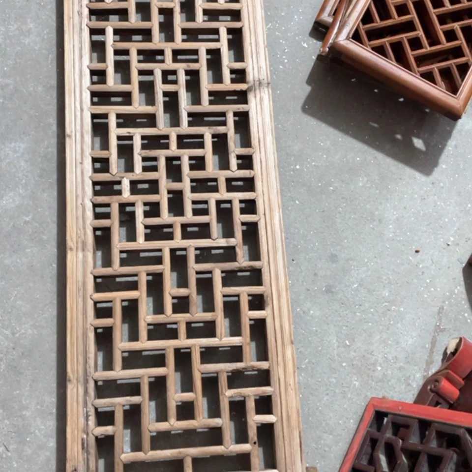 【闪购商品】香榧木听**月一片花窗